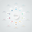 © Thanaporn - Infographic 10 options design elements for your business data. Vector Illustration.