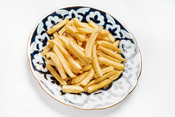 Canvas Print - french fries on the plate