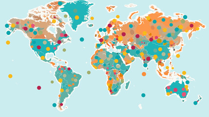  World wide business concept image. Vector illustration.