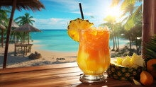 Tropical Paradise With A Refreshing Blend Of Pineapple Juice