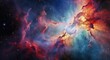 Multicolored Nebula a cosmic masterpiece mystical galaxy