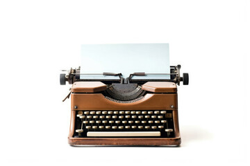 Fototapete - Type paper writer old antique letter vintage typewriter retro write