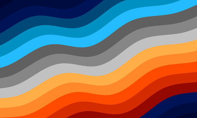 Poster - dynamic colorful wave pattern abstract background