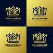Letters FM and MF Home King Logo Set, suitable for business with FM or MF initials