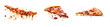 © Sim - A slice of pizza floating,  on transparency background PNG