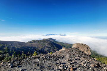 Wall Mural - The volcano trail on the island of La Palma (Canaries, Spain)