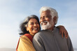 © AJay - Portrait of a joyful loving senior couple of Indian ethnicity in the outdoor