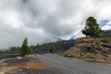 Wall Mural - Volcano Trail on the island of La Palma (Canaries, Spain)