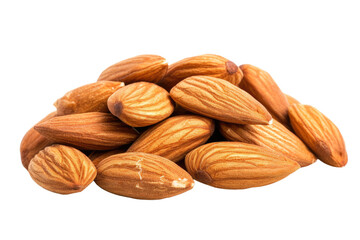 Wall Mural - almond nuts isolated transparent background