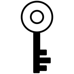 Wall Mural - Search Key solid glyph icon