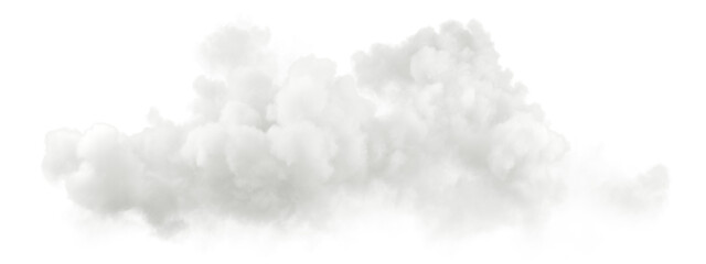 Wall Mural - Realistic steam clouds tranquil clipart isolate backgrounds 3d rendering png