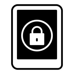 Poster - Tab Password solid glyph icon