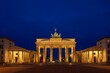 Brandenburg Gate Berlin Germany at night