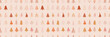 © Viktoriia - Christmas tree pattern background. Christmas illustration hand drawn packing paper design, winter holiday decoration, modern bright colors, hand drawn vector illustration