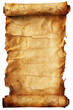 An isolated empty unwritten sheet of old parchment, ready for your text ! 