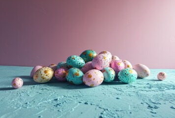 Canvas Print - Painted easter eggs