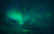 Northern lights between the Clouds, Aurora Borealis