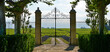 © FreeProd - Luxury iron gate to the entrance of a vineyard near St-Emilion, France. High quality photo