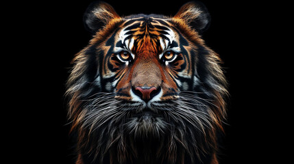 Sticker - portrait of a tiger