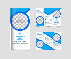 Tri Fold Brochure   Medical Treatment Health Care Template  Editable And Resizable