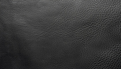 Wall Mural - Genuine leather texture background. Dark black, black textures for decoration blank.