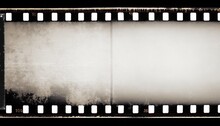 vintage grungy film isolated on background retro analog scratched and smudged old negative strip with vignette border effect in 8k 16 9 ratio 3d rendering