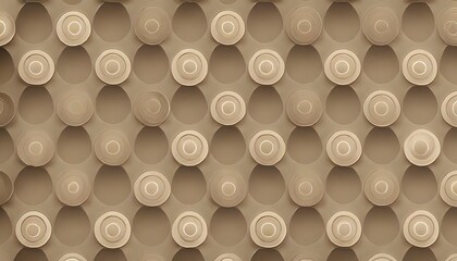 Wall Mural - a geometric pattern featuring circleslight brown background