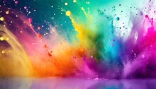 Multicolor Splashes Hd Wallpaper
