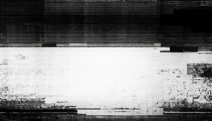 Wall Mural - digital pixel glitch abstract error background overlay distorted broken crt television or video game damage texture futuristic post apocalyptic cyberpunk white noise no signal backdrop