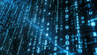 © Artistic Visions - Digital Binary Code Matrix. Encrypted Background for Cybersecurity