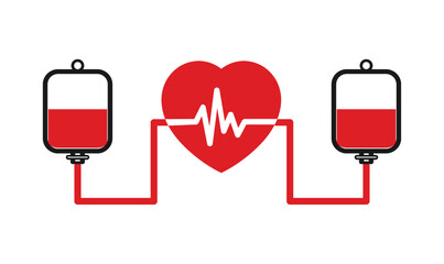 heart with a stethoscope, creative heartbeat heart