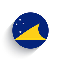 Wall Mural - National flag of Tokelau icon vector illustration isolated on white background.