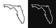 © Vector - Florida map icon set. vector illustration