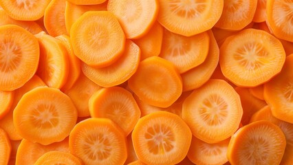 Wall Mural - carrot slices close-up, wallpaper, texture, pattern or background
