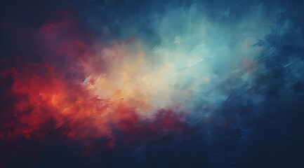 Wall Mural - abstract clouds: a bright cosmic fantasy of vibrant colours