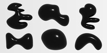 Black Inflate Irregular Shapes Collection
