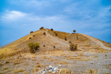 View of hill in Karakus Tumulus.