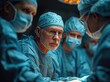 © Pinklife - In the sterile hospital room, the skilled surgeons donned their scrubs and prepared for a delicate medical procedure, their focused expressions contrasting with the gleaming surgical instruments and
