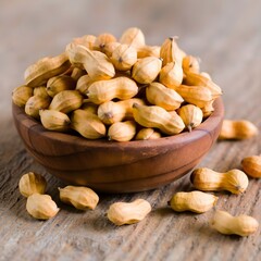 Canvas Print - nuts in a bowl