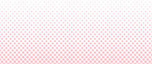 Blended  Doodle Pink Flower On White For Pattern And Background, Halftone Effect.