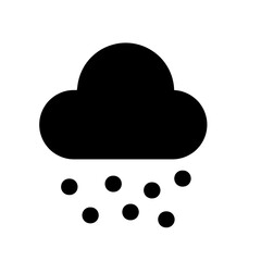 Poster - Snow icon, cloud snow fall icon 