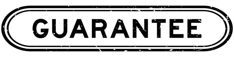 Wall Mural - Grunge black guarantee word rubber seal stamp on white background