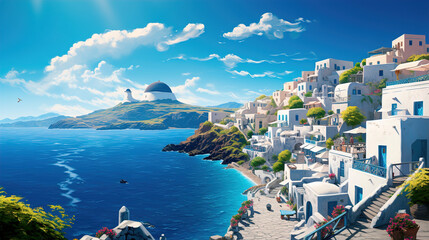 Wall Mural - Greece_landscape