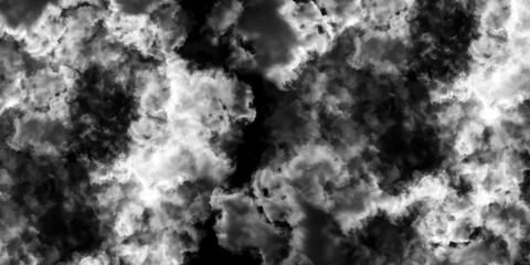 Poster - Abstract dynamic particles with soft White clouds on dark background. Defocused Lights and Dust Particles. Watercolor wash aqua painted texture grungy design.