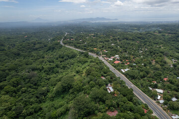 Poster - Highway road to Managua Nicaragua