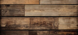 Fototapeta Desenie - Varied shades of brown on reclaimed wooden plank wall texture