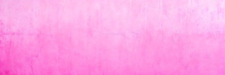 Wall Mural - Rough pink wall texture background banner. Pink grunge background with space.