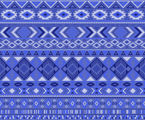 Wall Mural - American indian pattern tribal ethnic motifs geometric vector background.