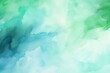 Background of green and light blue watercolor pastels. Generative AI