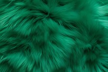 Background With Green Fur. Generative AI